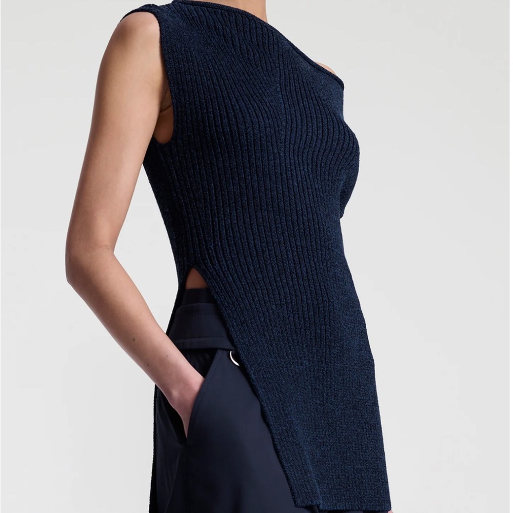 A.L.C. Millie Knit Asymmetrical Top - Picture 5 of 5